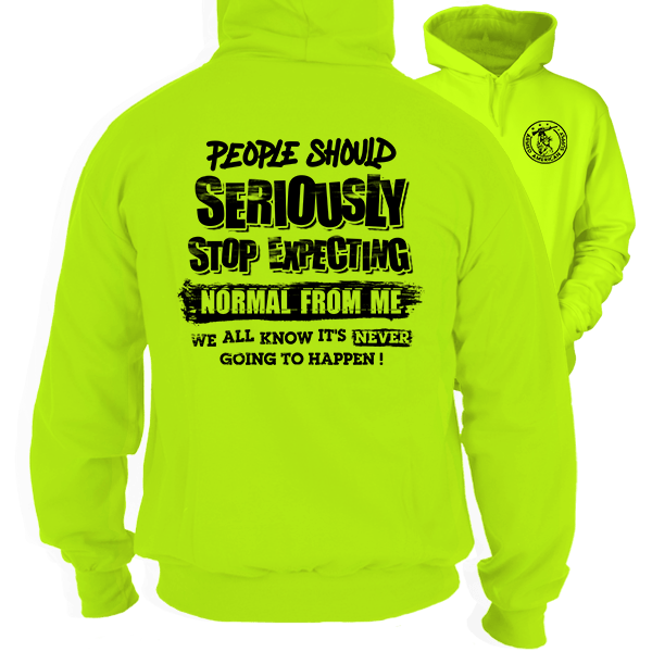Should Stop Expecting - Safety Yellow Hoodie Armed American Supply