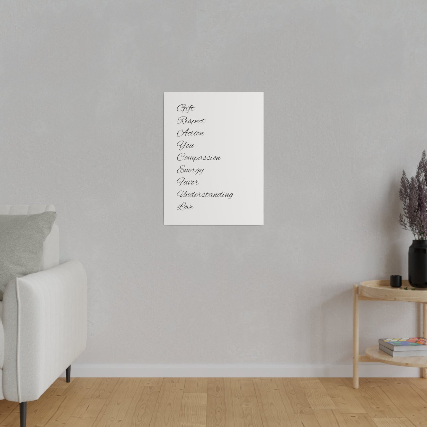 Matte Canvas, Stretched, 0.75" Grayceful LLC