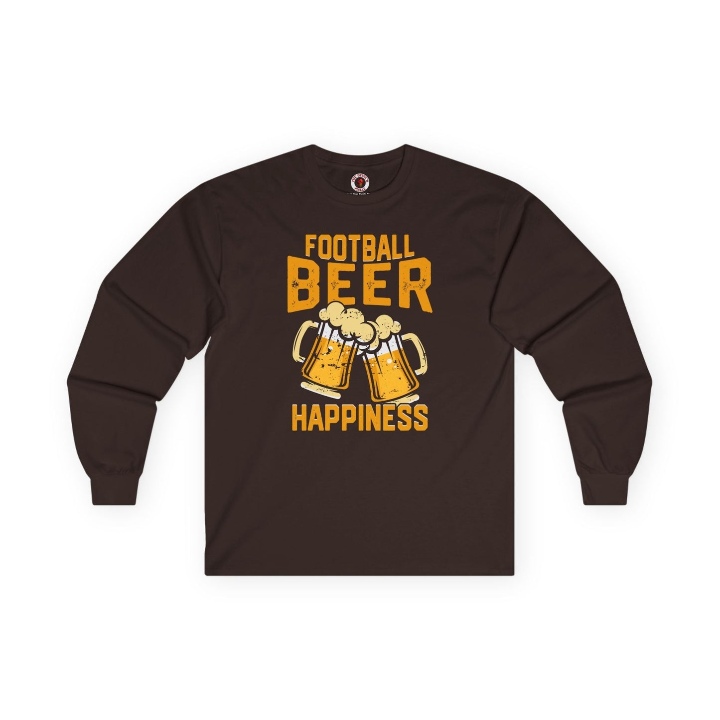 Football Beer and Happiness Long Sleeve Tee The Devil's Pickle