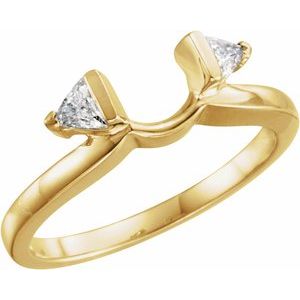 14K Yellow 1/6 CTW Natural Diamond Wrap-Style Ring Enhancer Ethereal Legacy Boutiques