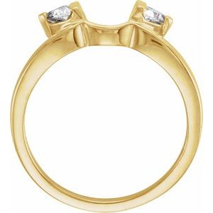 14K Yellow 1/6 CTW Natural Diamond Wrap-Style Ring Enhancer Ethereal Legacy Boutiques