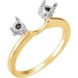 Sterling Silver 3.4 mm Wrap-Style Ring Enhancer Mounting Ethereal Legacy Boutiques