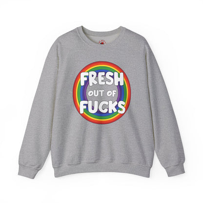 Fresh Out Of Fucks Crewneck Sweatshirt The Devil's Pickle