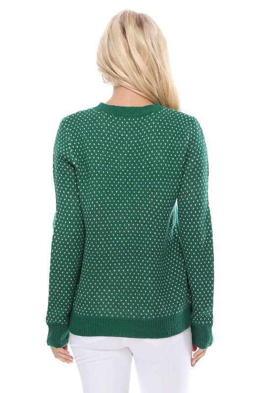 Deer Jacquard Christmas Pullover Sweater Shop Style & More | Fresh Looks, Everyday Deals & Free Shipping