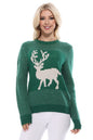 Deer Jacquard Christmas Pullover Sweater Shop Style & More | Fresh Looks, Everyday Deals & Free Shipping