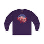 American Flag Lips Long Sleeve Tee The Devil's Pickle