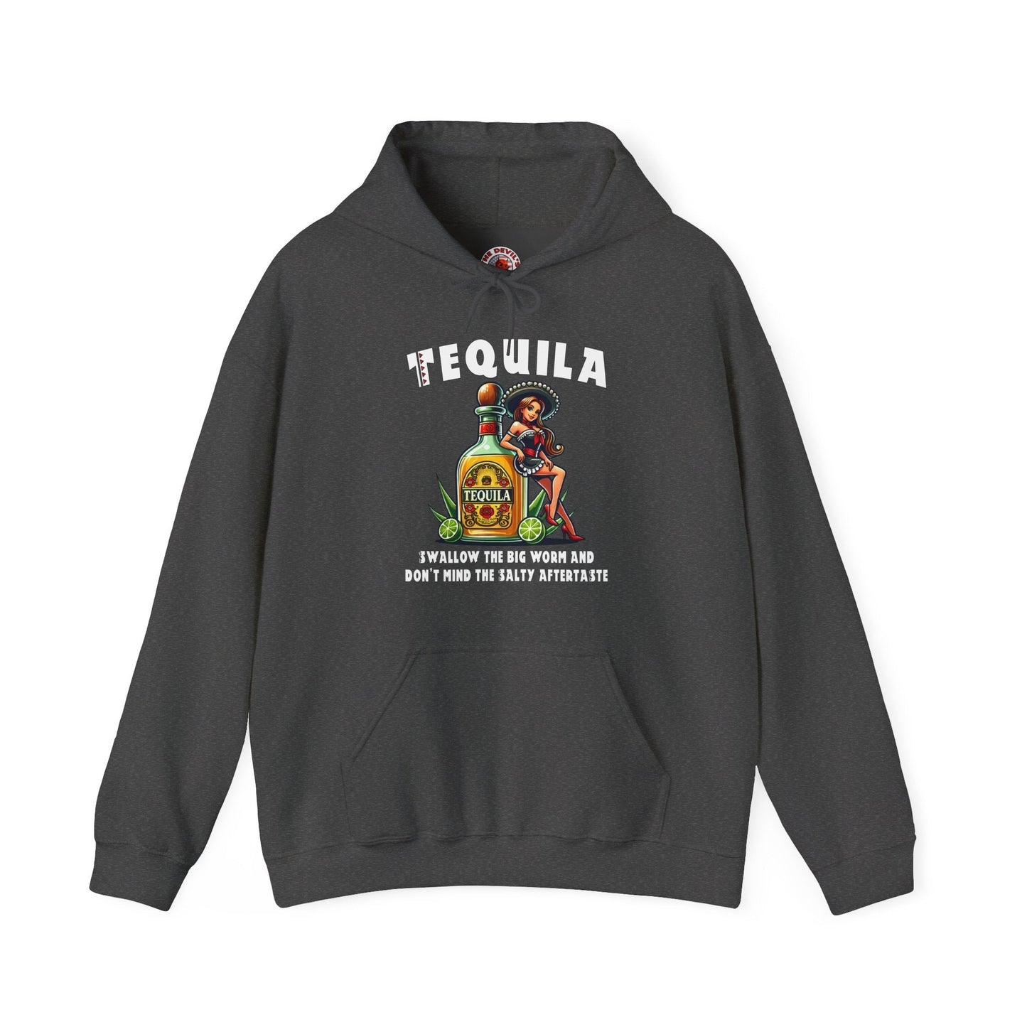 Tequila Swallow The Big Worm Hooded Sweatshirt The Devil's Pickle
