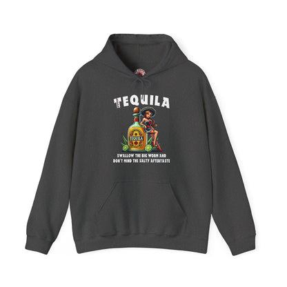 Tequila Swallow The Big Worm Hooded Sweatshirt The Devil's Pickle