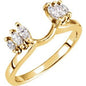 14K Yellow 1/3 CTW Natural Diamond Wrap-Style Enhancer Ethereal Legacy Boutiques
