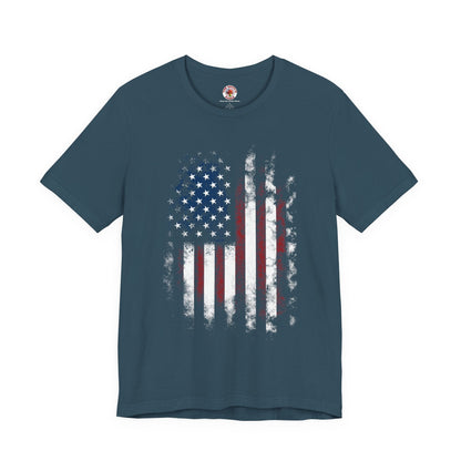 Distressed American Flag T-Shirt The Devil's Pickle