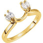 14K Yellow 1/4 CTW Natural Diamond Wrap-Style Ring Enhancer Ethereal Legacy Boutiques