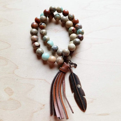 Aqua Terra Double Strand Bracelet with Tassel Shop Style & More | Fresh Looks, Everyday Deals & Free Shipping