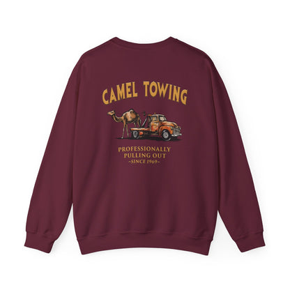 Camel Towing Back Crewneck Sweatshirt The Devil's Pickle
