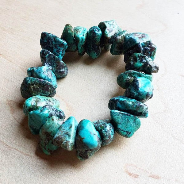 Chunky Natural Turquoise Bracelet Shop Style & More | Fresh Looks, Everyday Deals & Free Shipping