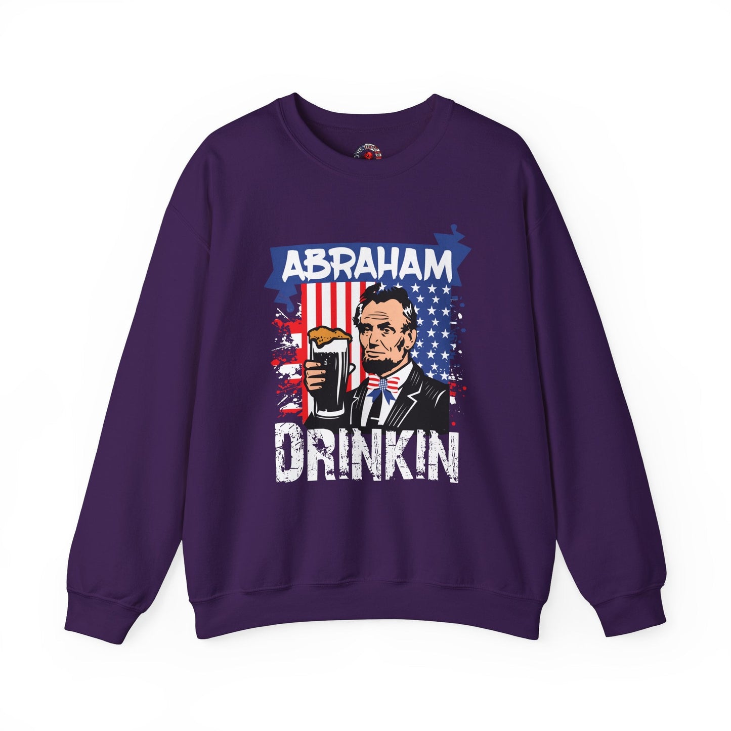 Abraham Drinking Crewneck Sweatshirt The Devil's Pickle