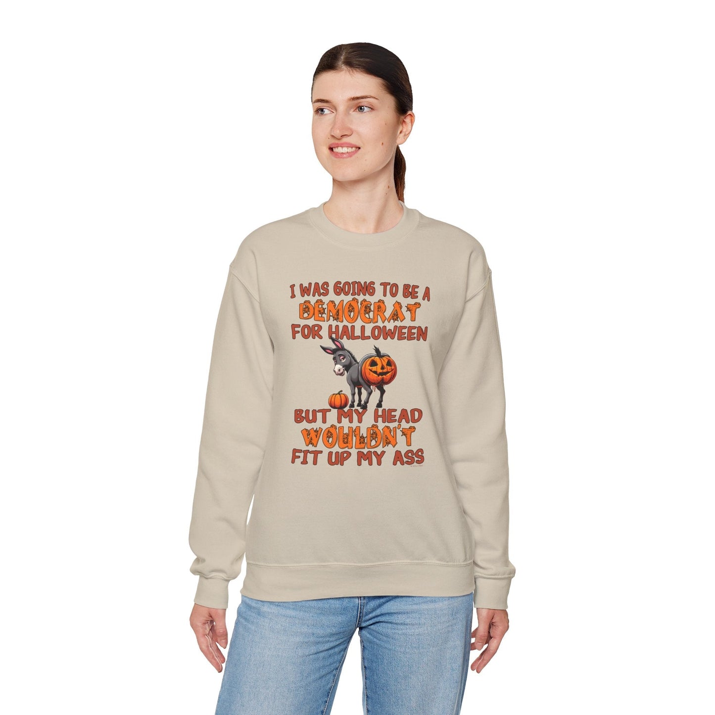 Democrat for Halloween Crewneck Sweatshirt The Devil's Pickle