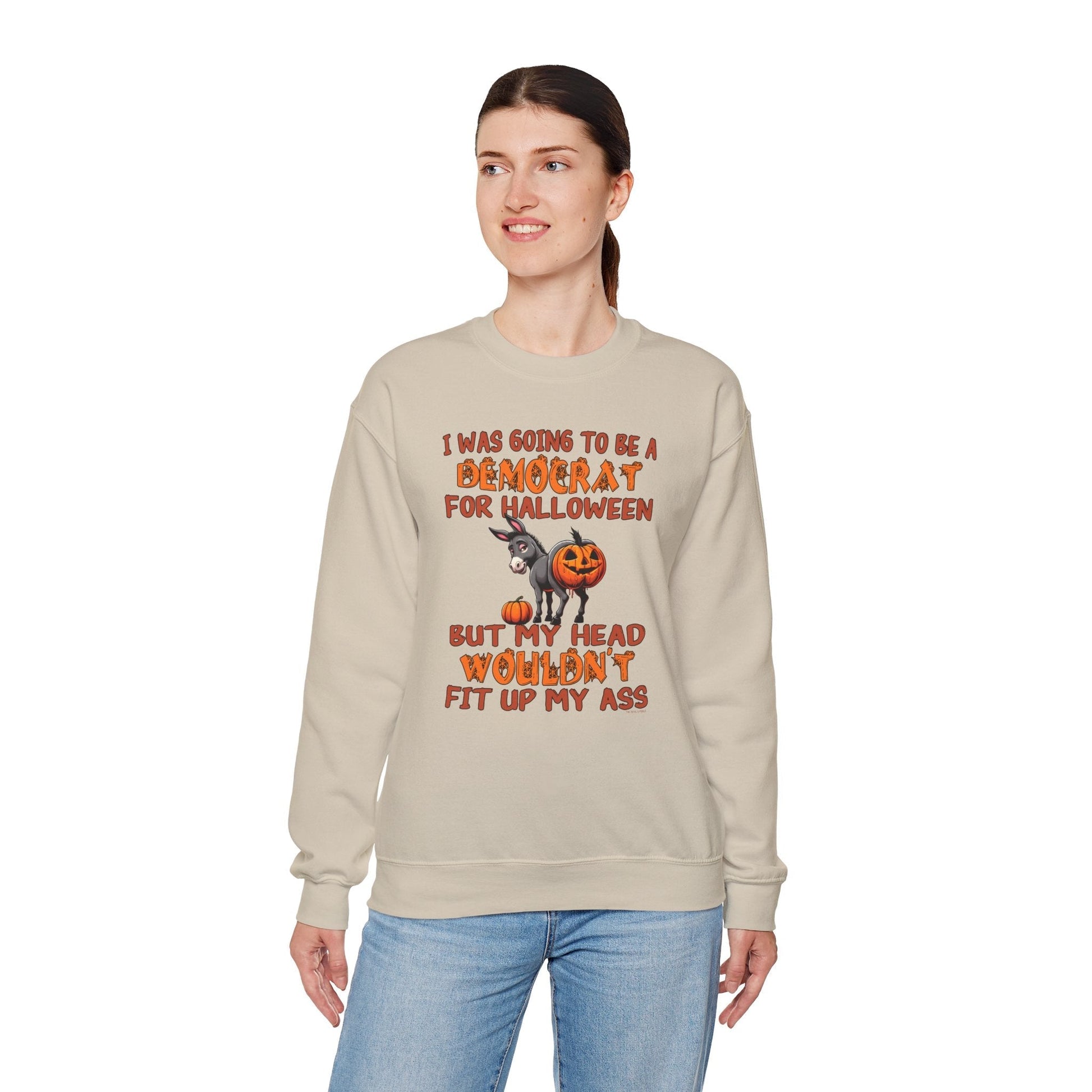 Democrat for Halloween Crewneck Sweatshirt The Devil's Pickle