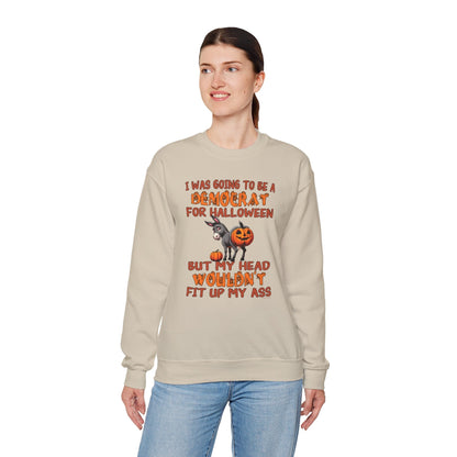 Democrat for Halloween Crewneck Sweatshirt The Devil's Pickle