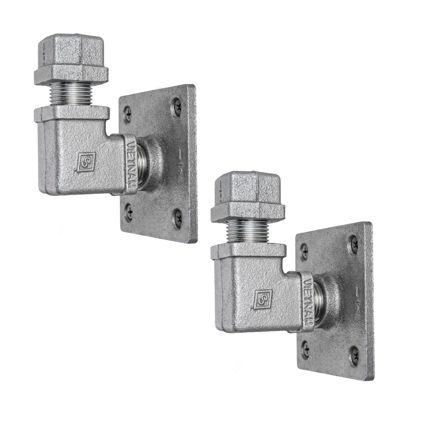 90 Degree Square Elbow Wall Hook Kit (2 Pack) PIPE DECOR