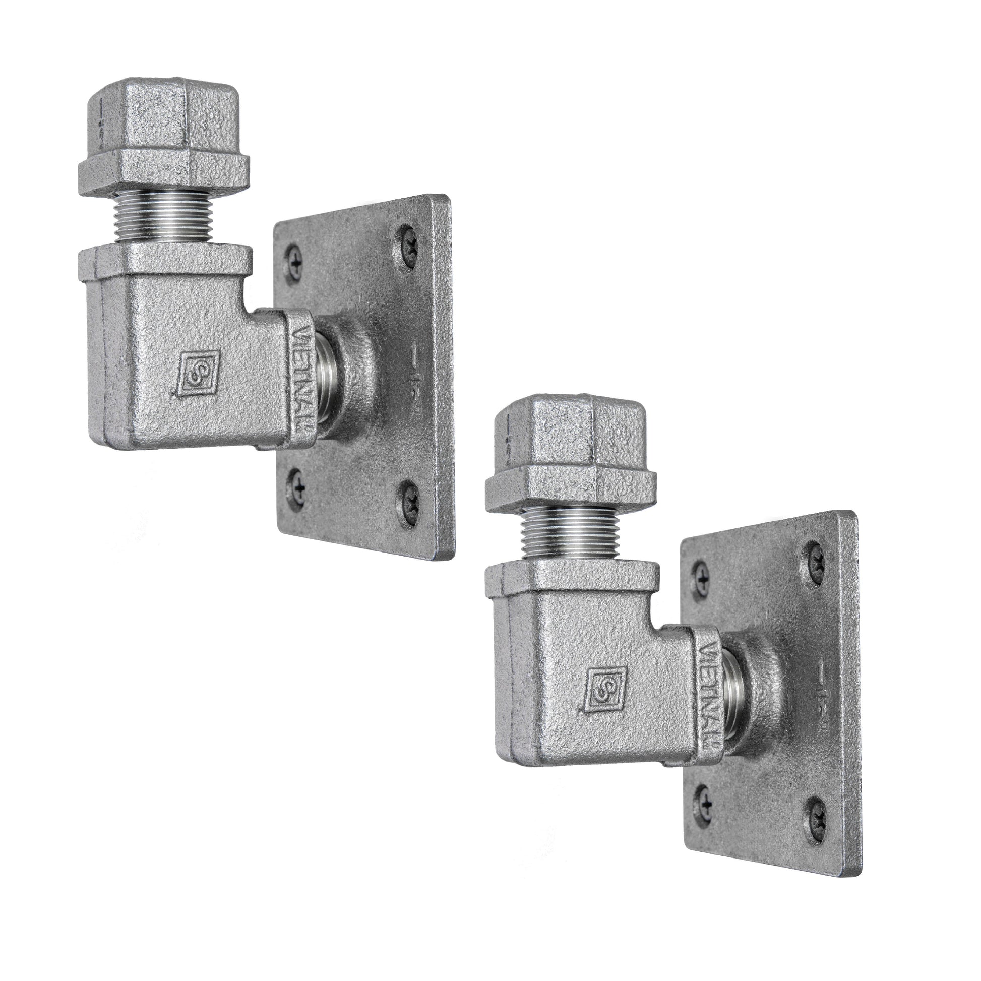 90 Degree Square Elbow Wall Hook Kit (2 Pack) PIPE DECOR
