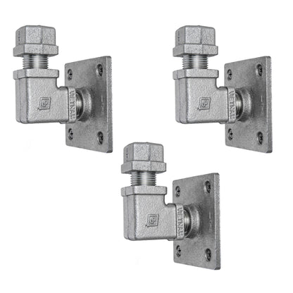 90 Degree Square Elbow Wall Hook Kit (3 Pack) PIPE DECOR