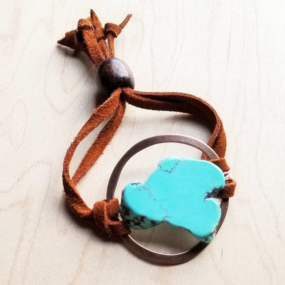 Turquoise Bracelet Stone Slab & Adjustable Ties Shop Style & More | Fresh Looks, Everyday Deals & Free Shipping