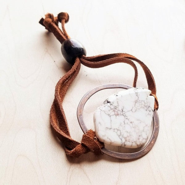 White Turquoise Bracelet w/ Adjustable Ties Shop Style & More | Fresh Looks, Everyday Deals & Free Shipping