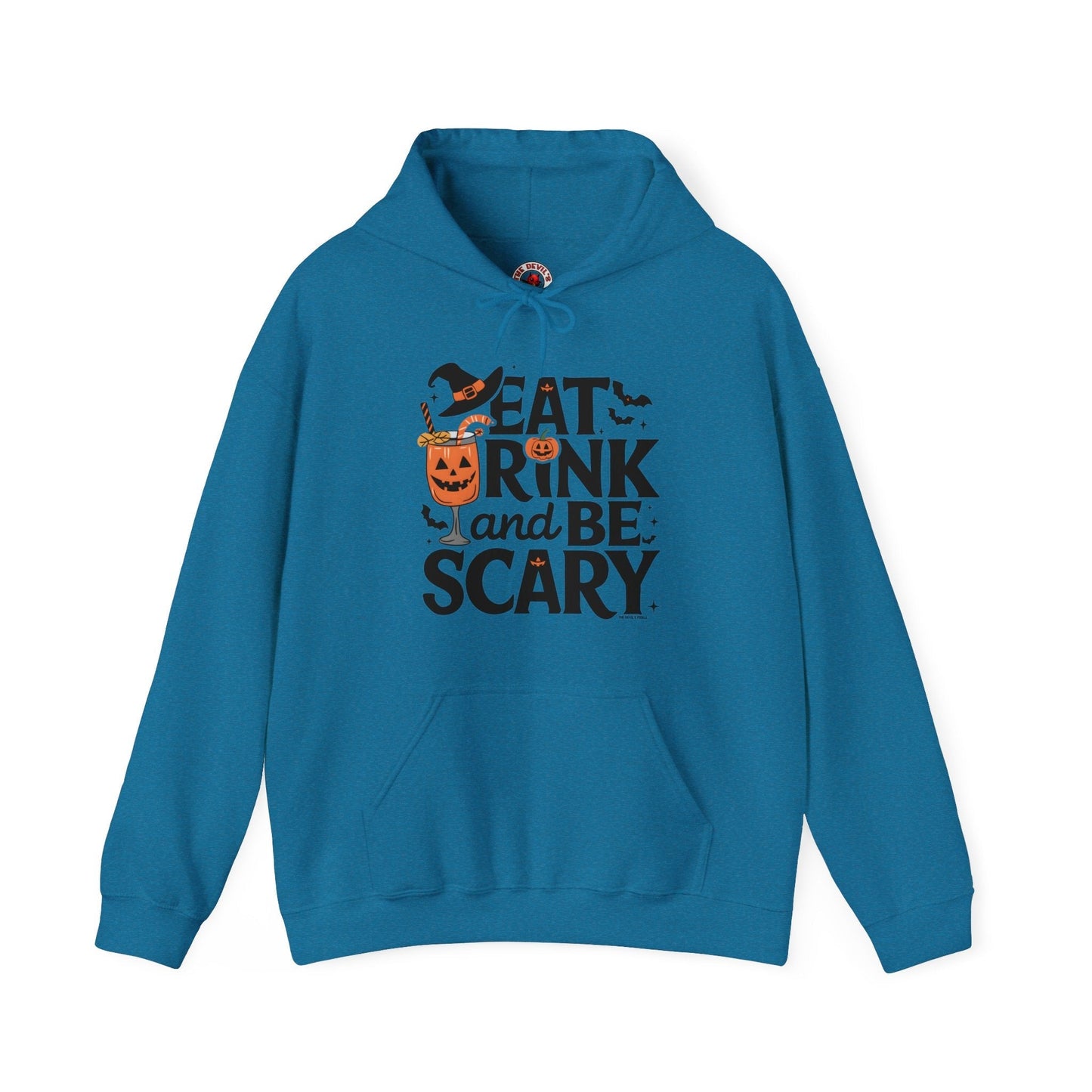 Eat Drink and Be Scary Hooded Sweatshirt The Devil's Pickle