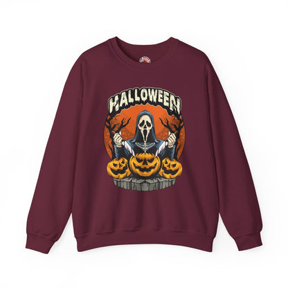Screamer Killer Ghost Halloween Crewneck Sweatshirt The Devil's Pickle