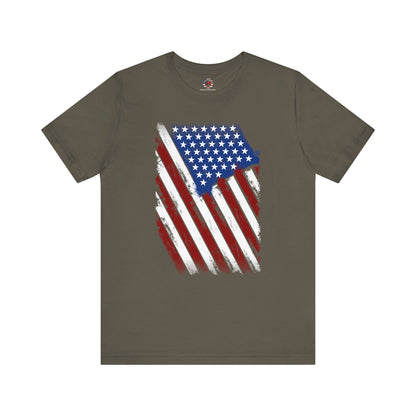 Distressed American Flag T-Shirt The Devil's Pickle