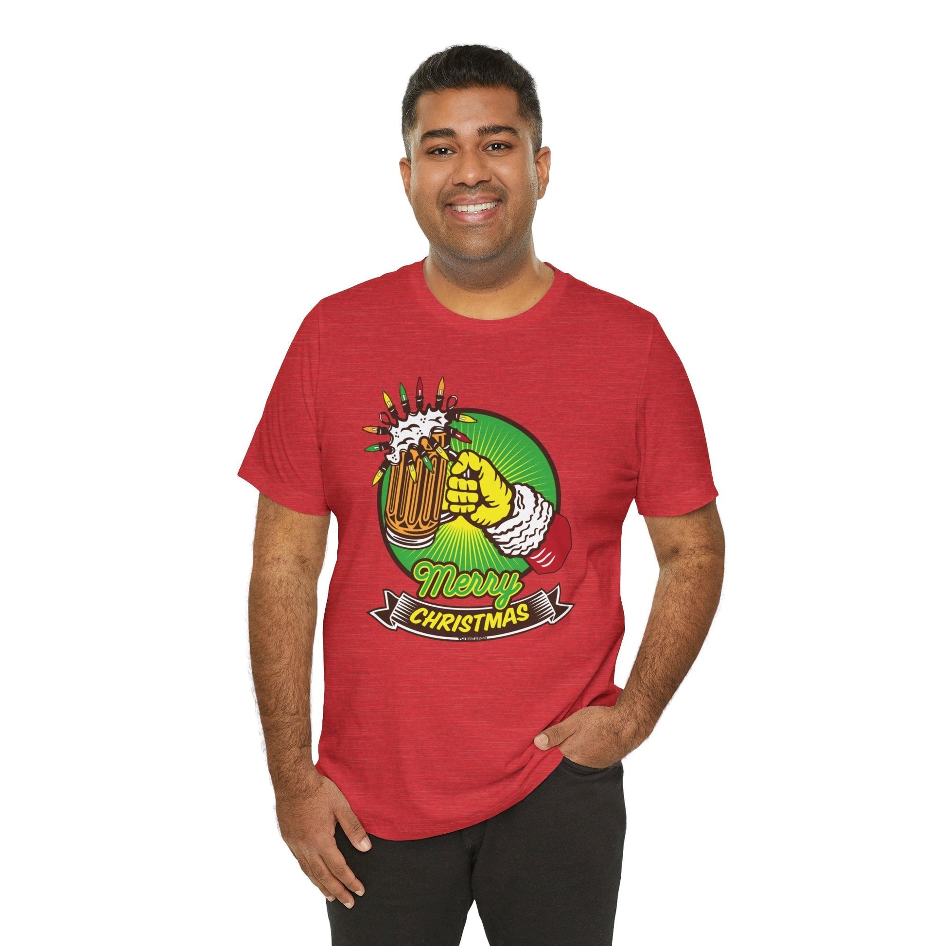 Merry Christmas Beer T-Shirt The Devil's Pickle