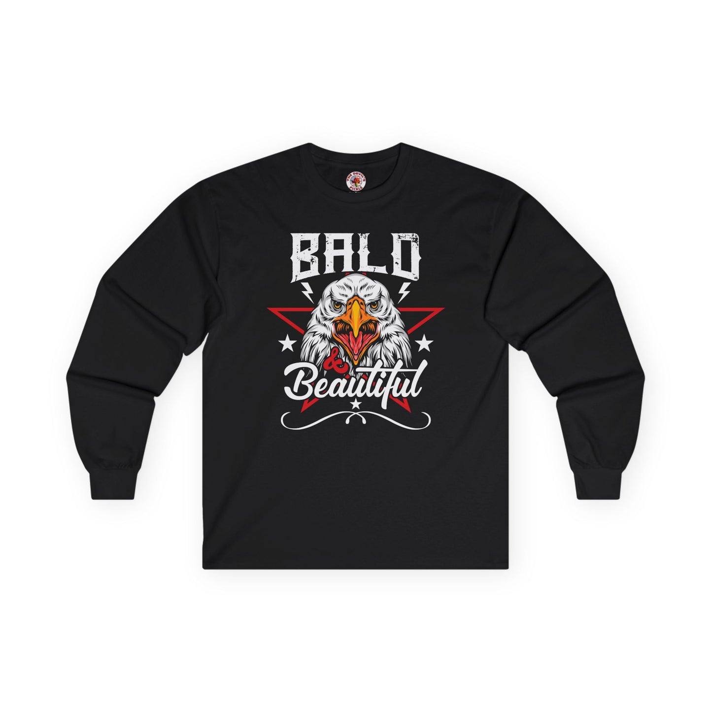 Bald And Beautiful Long Sleeve Tee The Devil's Pickle