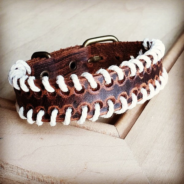 Vintage Brown Woven Leather Cuff Bracelet Shop Style & More | Fresh Looks, Everyday Deals & Free Shipping