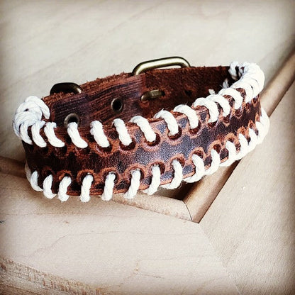 Vintage Brown Woven Leather Cuff Bracelet Shop Style & More | Fresh Looks, Everyday Deals & Free Shipping