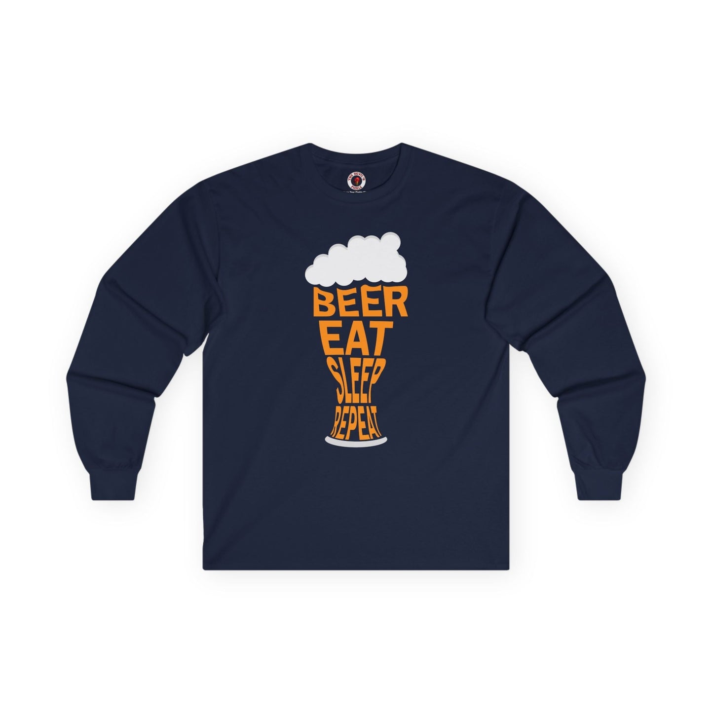 Beer Eat Sleep Repeat Long Sleeve Tee The Devil's Pickle