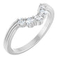 Platinum 1/4 CTW Natural Diamond Contour Band Ethereal Legacy Boutiques