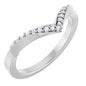 14K White 1/10 CTW Natural Diamond Contour Band Ethereal Legacy Boutiques