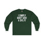 I Simply Don't Give A She/It Long Sleeve Tee The Devil's Pickle