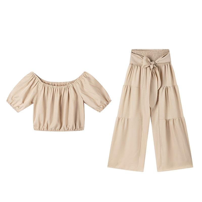 High-Waist Flared Pants & Top Two-Piece Set – 7 Colors, S–2XL FitiqueFit