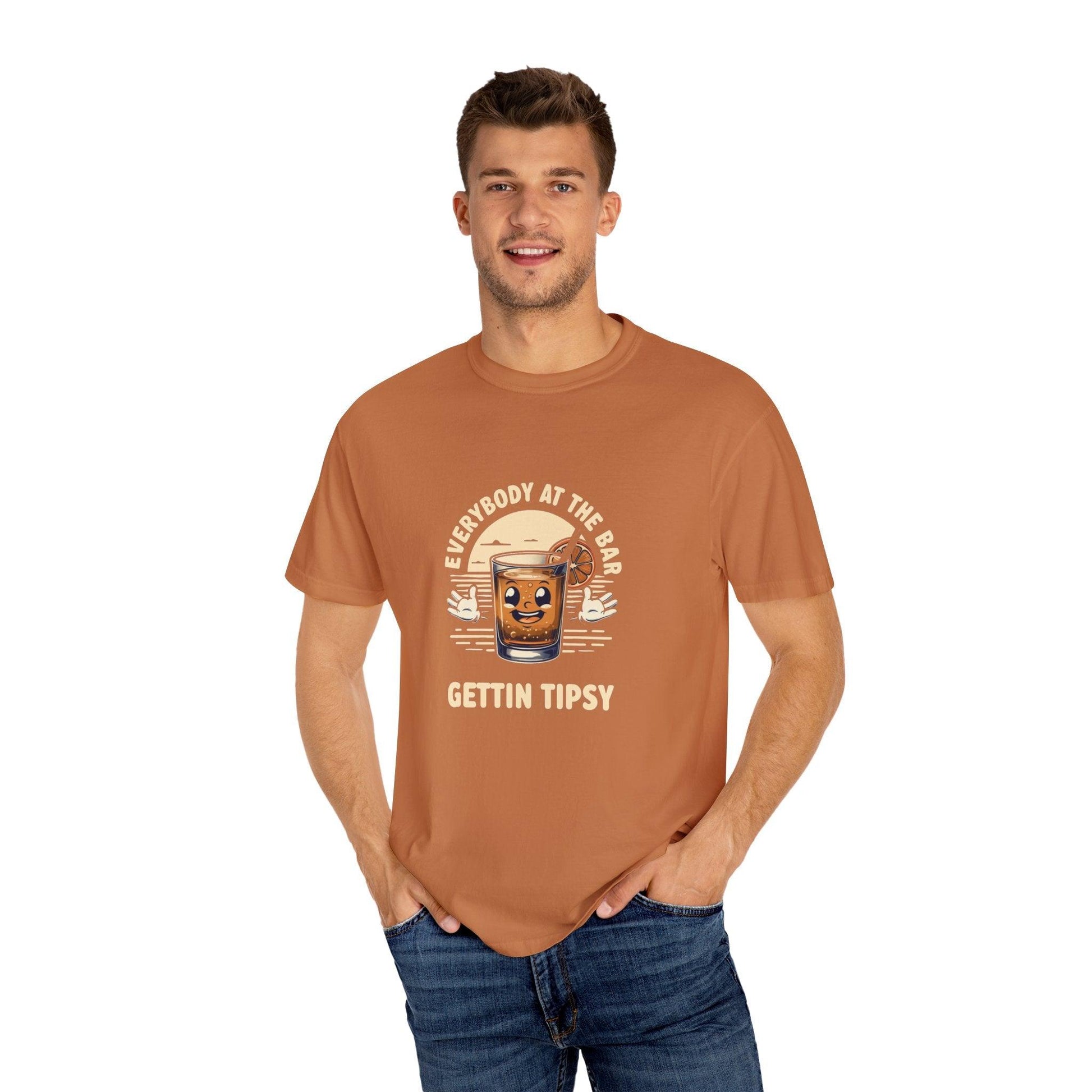 Everybody at the Bar Gettin Tipsy Unisex Garment-Dyed T-Shirt Country in My Heart