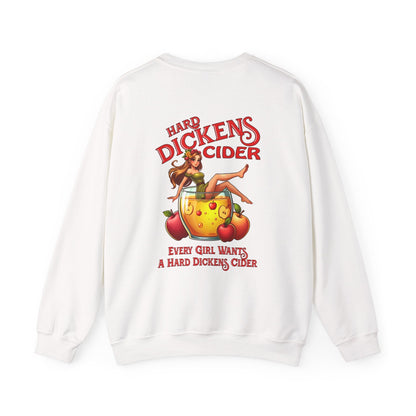 Hard Dickens Cider Front/Back Crewneck Sweatshirt The Devil's Pickle