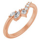 14K Rose 1/5 Natural Diamond Contour Band Ethereal Legacy Boutiques
