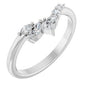 14K White 1/5 Natural Diamond Contour Band Ethereal Legacy Boutiques