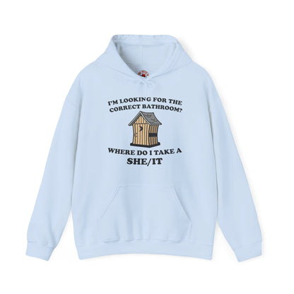 I'm Looking For The Correct Bathroom Hooded Sweatshirt The Devil's Pickle