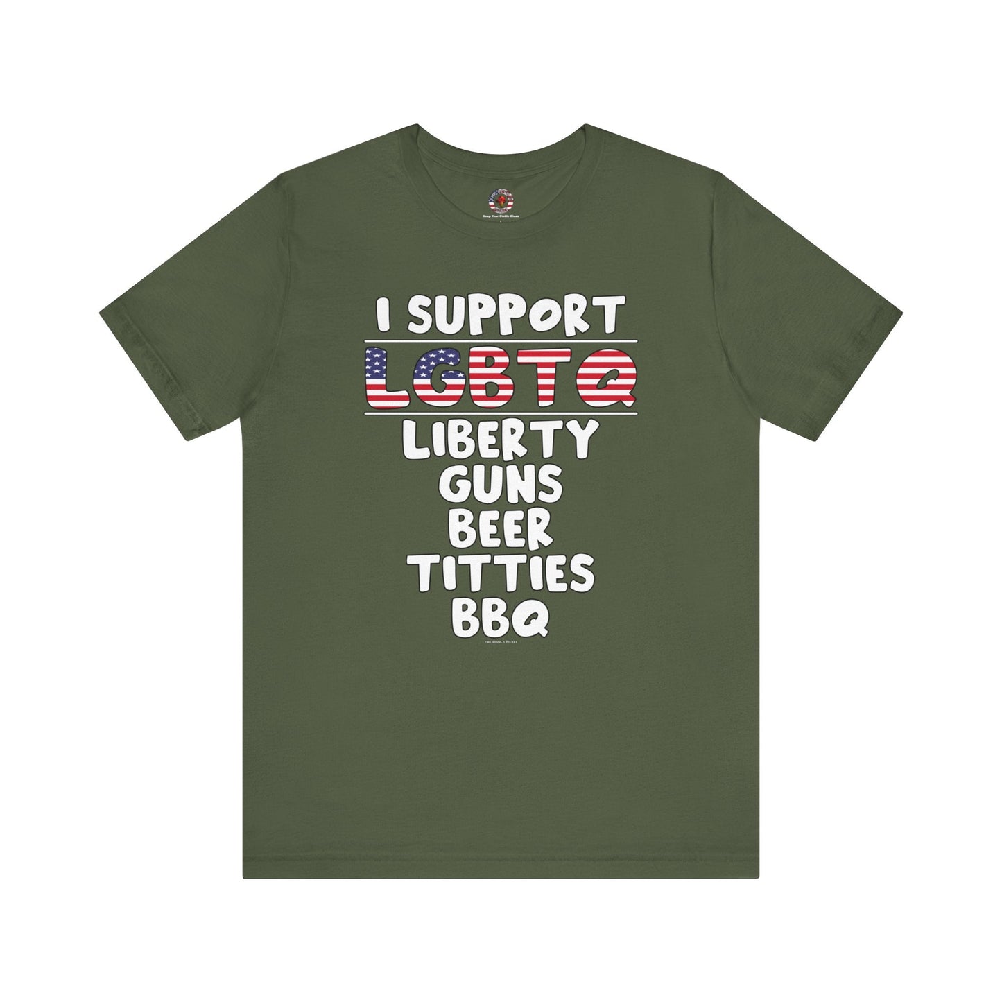 I Support LGBTQ T-Shirt The Devil's Pickle