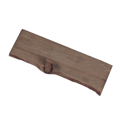 RESTORE Trail Brown 24 in. Live Edge Wood Shelf (Wood Only) PIPE DECOR