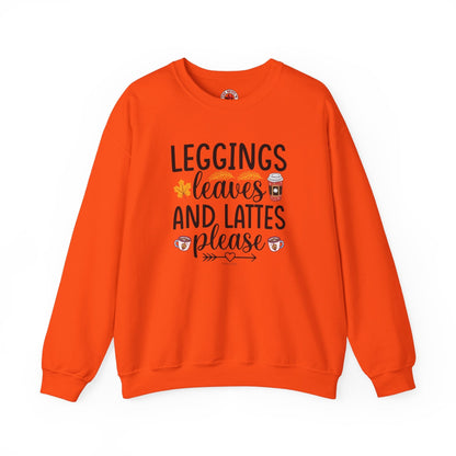 Leggings Leaves and Lattes Please Crewneck Sweatshirt The Devil's Pickle