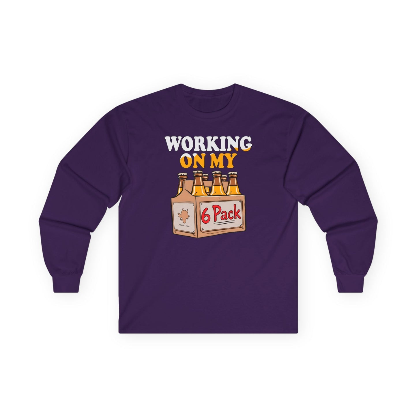 Working On My 6 Pack Long Sleeve Tee The Devil's Pickle