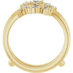 14K Yellow 1/3 CTW Natural Diamond Ring Guard Ethereal Legacy Boutiques