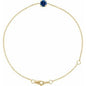 14K Yellow Lab-Grown Blue Sapphire  6 1/2-7-1/2" Bracelet Ethereal Legacy Boutiques